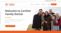 Desktop Screenshot of carillondental.com